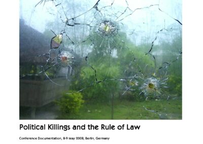 AMP 2008 Tagungsdokumentation – Politische Morde und Rechtstaatlichkeit: Beispiel Philippinen (D/Engl.)