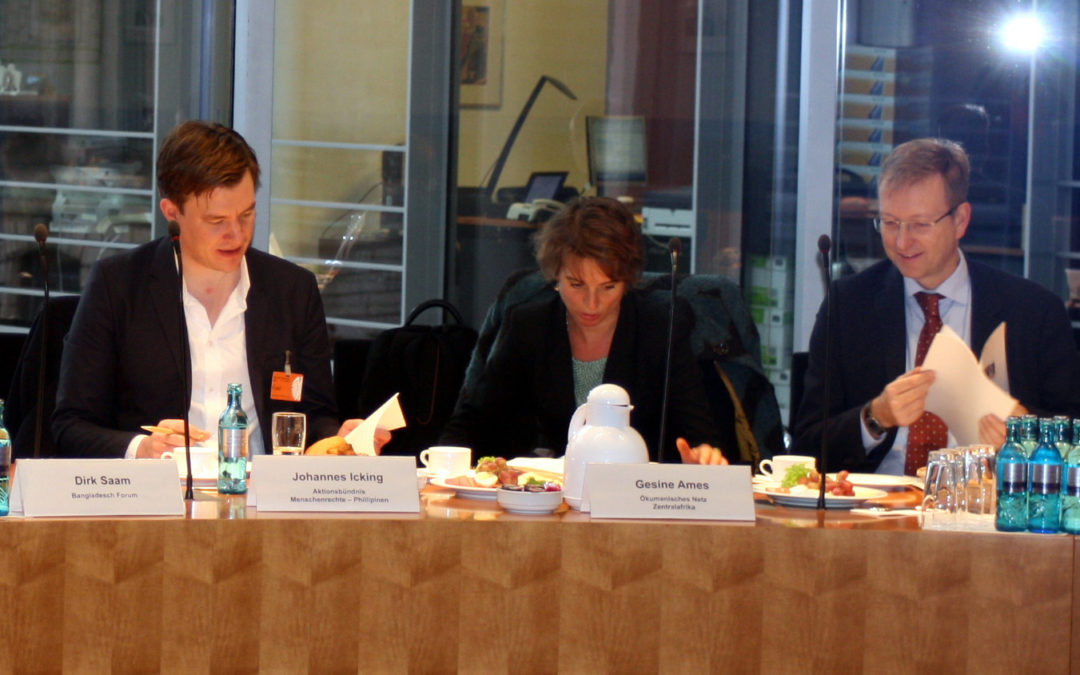 Podiumsdiskussion”Menschenrechte, nein danke?”- German Action Network Human Rights – Philippines